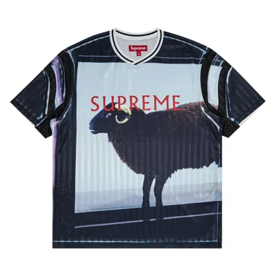 Pre-owned Supreme X Damien Hirst Soccer Jersey 'black' | Men's Size M