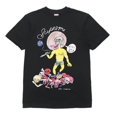 Supreme X Daniel Johnston Kill Em All T-shirt Ss20 Week 12 'black Light Green'