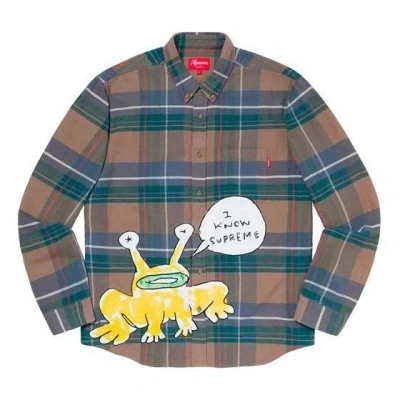 Supreme X Daniel Johnston Plaid Shirt 'multi-color'