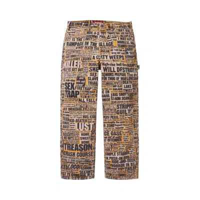 Pre-owned Supreme X Dash Snow Double Knee Painter Pant 'multicolor' | Multi-color | Men's Size 34