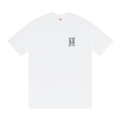 Pre-owned Supreme X Dead Prez Tee 'white'