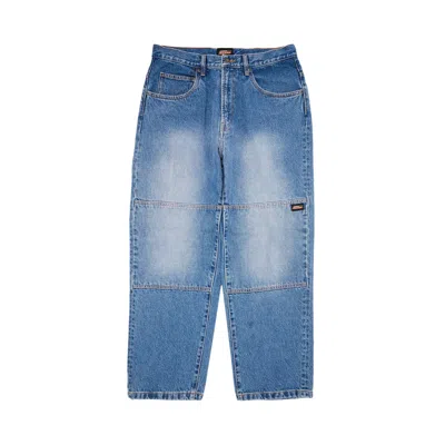 Pre-owned Supreme X Dickies Double Knee Baggy Jean 'washed Indigo' In Blue