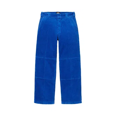 Pre-owned Supreme X Dickies Double Knee Corduroy Work Pant 'royal' | Blue | Men's Size 36
