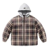 Supreme X Dickies Fw23 Week9 Plaid Hooded Zip Up Shirt 'brown' In Multi