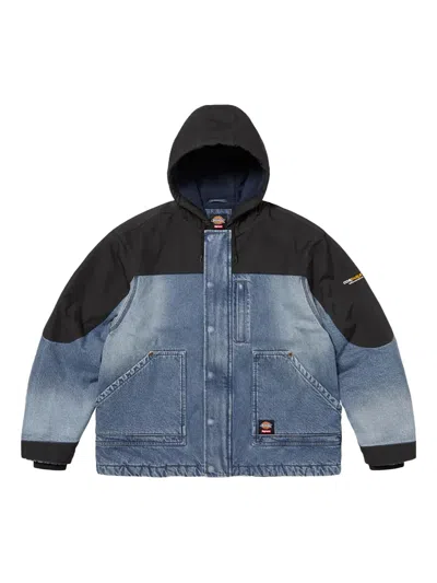 Supreme X Dickies® Hooded-neckline Work Jacket In Blue