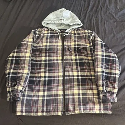 Pre-owned Supreme X Dickies Hooded Sweatshirt Medium In Check