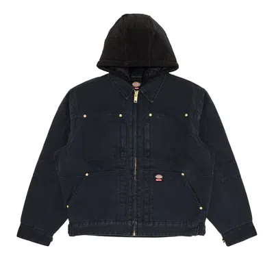 Pre-owned Supreme X Dickies Hooded Work Jacket 'black'