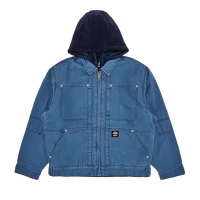 Pre-owned Supreme X Dickies Hooded Work Jacket 'light Blue'
