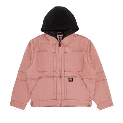 Pre-owned Supreme X Dickies Hooded Work Jacket 'pink'