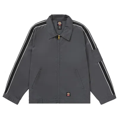 Pre-owned Supreme X Dickies Stripe Eisenhower Jacket 'charcoal' In Grey