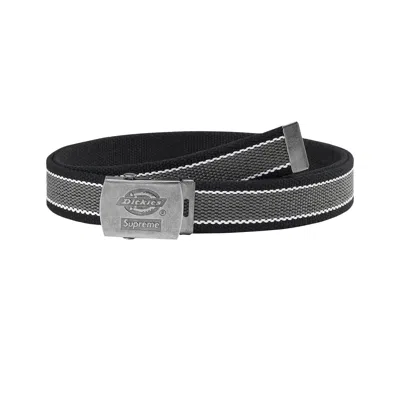 Pre-owned Supreme X Dickies Stripe Webbing Belt 'black'