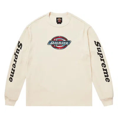 Pre-owned Supreme X Dickies Thermal 'natural' | Cream | Men's Size L In White