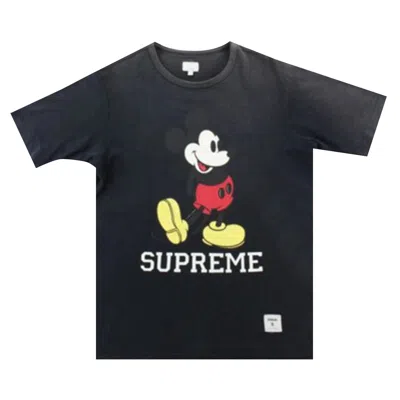 Pre-owned Supreme X Disney Mickey Tee 'black' | Men's Size S
