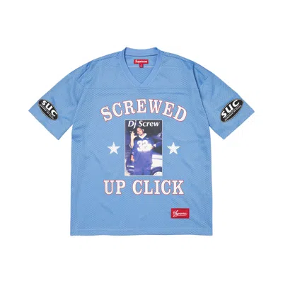 Pre-owned Supreme X Dj Screw Jersey 'light Blue' | Men's Size S