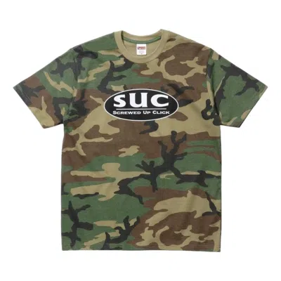 Supreme X Dj Screw Suc Camouflage-print T-shirt In Green