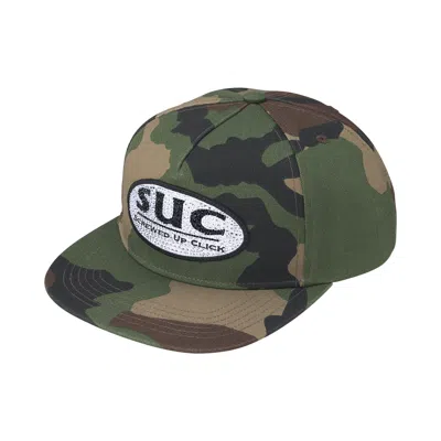 Pre-owned Supreme X Dj Screw Suc 5-panel 'woodland Camo' | Green | Men's Size Onesize