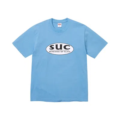 Pre-owned Supreme X Dj Screw Suc Tee 'blue' | Men's Size Xl