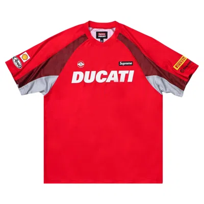 Pre-owned Supreme X Ducati Soccer Jersey 'red'