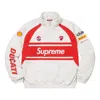 Supreme X Ducati Track Jacket 'white Red'