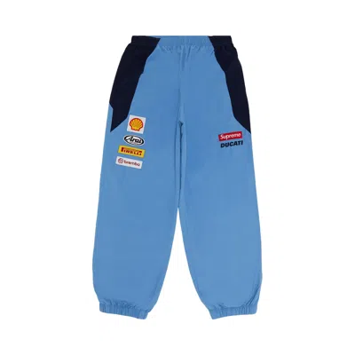Pre-owned Supreme X Ducati Track Pant 'light Blue'