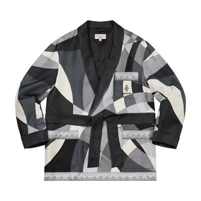 Pre-owned Supreme X Emilio Pucci Silk Smoking Jacket 'black' | Men's Size S