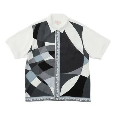 Supreme X Emilio Pucci S/s Shirt 'black White Grey'