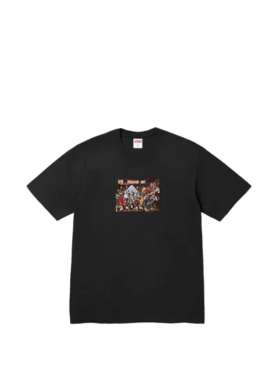 Supreme X Ernie Barnes Graphic-print T-shirt In Black