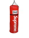 Supreme X Everlast Leather Heavy Bag In Red