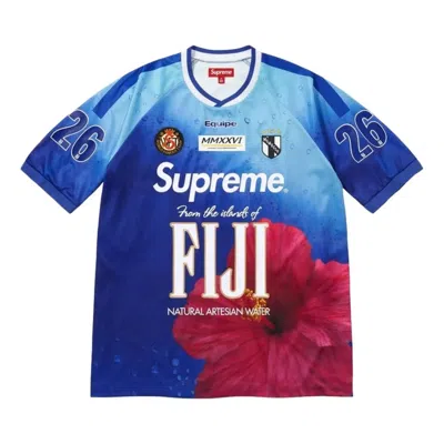 Supreme Graphic-print Fiji T-shirt In Blue