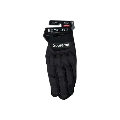 Pre-owned Supreme X Fox Racing Bomber Lt Gloves 'black'