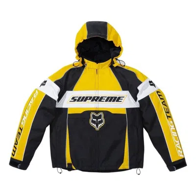 Supreme X Fox Racing Jacket 'yellow Black White' In Multi