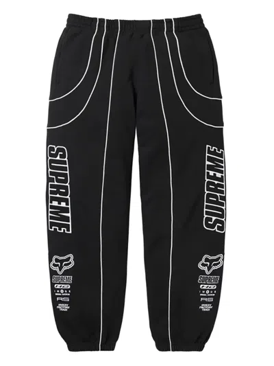 Supreme X Fox Racing® Logo-detailed Track Pants In Black