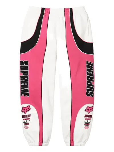 Supreme X Fox Racing® Logo-detailed Track Pants In White
