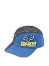 Supreme X Fox Racing® Baseballkappe Mit Logo-stickerei In Blue