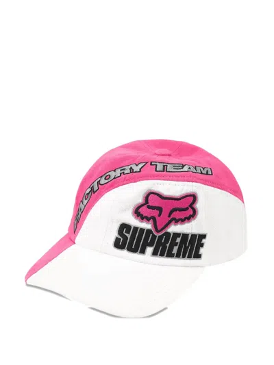 Supreme X Fox Racing® Logo-embroidered Cap In White