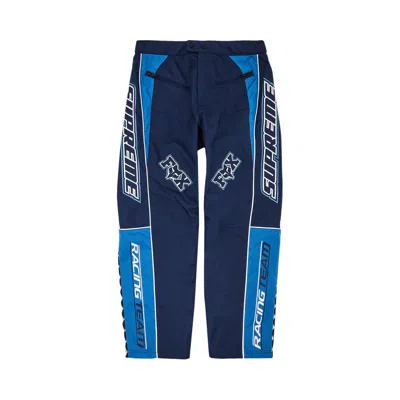 Pre-owned Supreme X Fox Racing Pant 'blue'