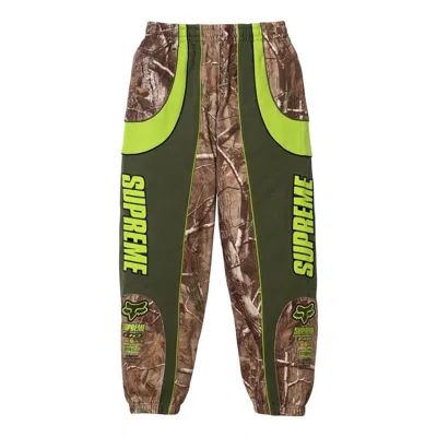 Supreme X Fox Racing Sweatpant 'realtree Ap Camo' In Brown