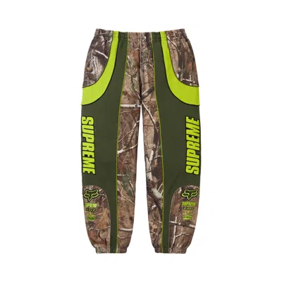 Pre-owned Supreme X Fox Racing Sweatpant 'realtree Ap Camo' | Green | Men's Size L