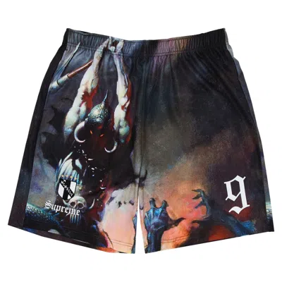 Pre-owned Supreme X Frank Frazetta Soccer Short 'death Dealer'