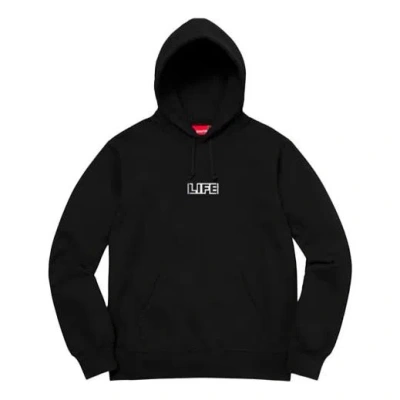 Supreme X Gilbert X George Life Hooded Sweatshirt 'black Multi-color'