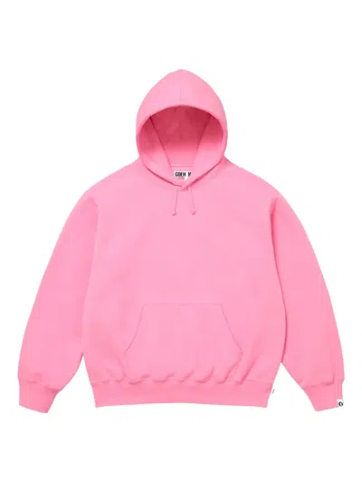 Supreme X Goodenough Logo-print Hoodie In Pink