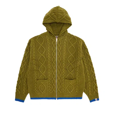 Pre-owned Supreme X Goodenough Zip Up Hooded Sweater 'olive' | Green | Men's Size M