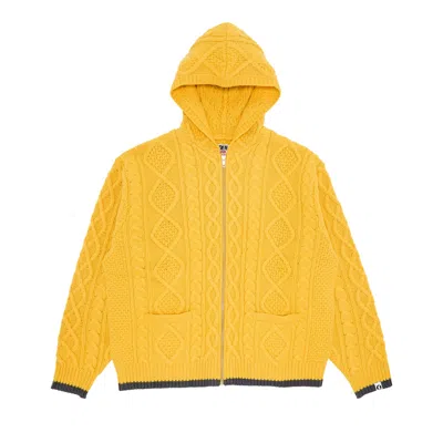 Pre-owned Supreme X Goodenough Zip Up Hooded Sweater 'yellow' | Men's Size M