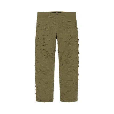 Pre-owned Supreme X Griffin 5-pocket Jean 'light Olive' In Green