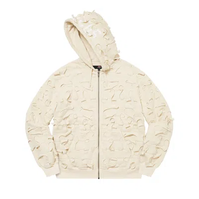 Pre-owned Supreme X Griffin Zip Up Hooded Sweatshirt 'natural' In Cream