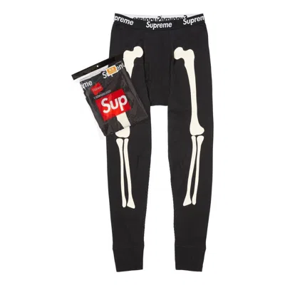 Supreme X Hanes Bones Thermal Pant (1 Pack) 'black'