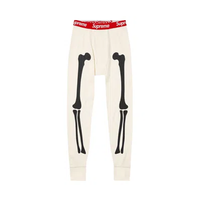 Pre-owned Supreme X Hanes Bones Thermal Pant (1 Pack) 'natural' In Cream