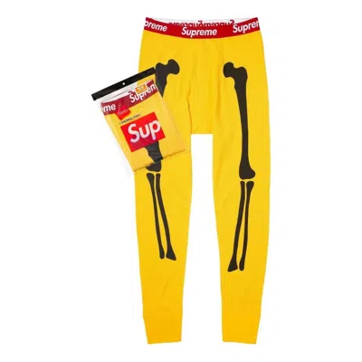 Supreme X Hanes Bones Thermal Pant (1 Pack) 'yellow'