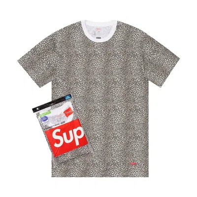 Pre-owned Supreme X Hanes Leopard Tees (2 Pack) 'leopard' | Multi-color | Men's Size Xl In Multicolor