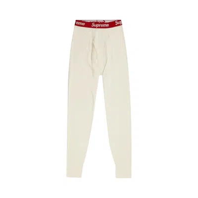 Pre-owned Supreme X Hanes Thermal Pants (1 Pack) 'natural' | White | Men's Size Xl